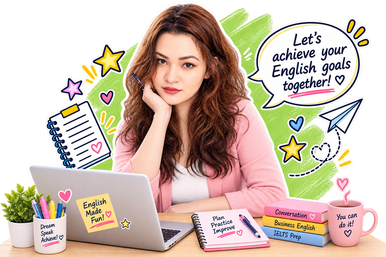 Anne Robles, English major and online English tutor
