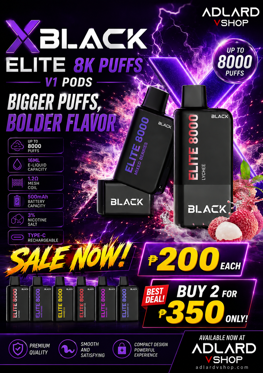 XBLACK Elite 8000 product